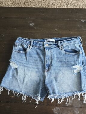 KanCan Light Blue Distressed Denim Cutoff Shorts